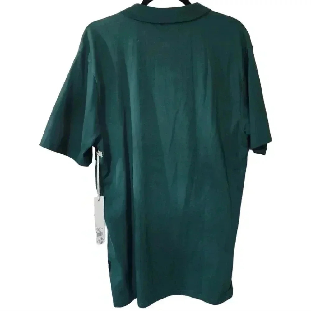 8ighth Dstrkt Mens Medium Green Polo Shirt Duck. Brand New with tags. Size 2xl - Picture 3 of 6